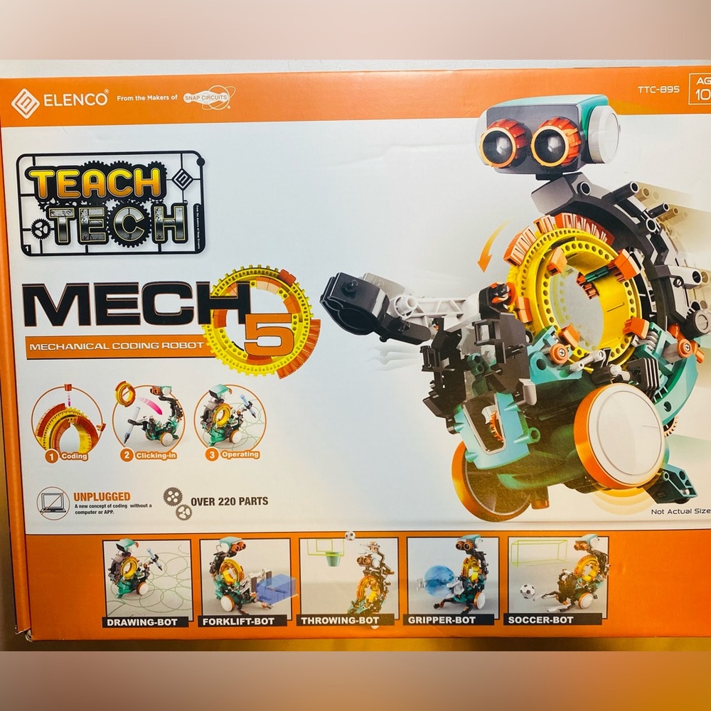 Mech-5 Mechanical Coding Robot